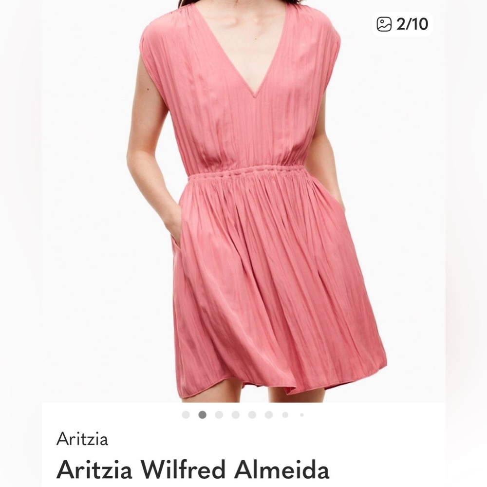 Aritzia Wilfred Almeida Coral Mini Dress. 
Size Medium